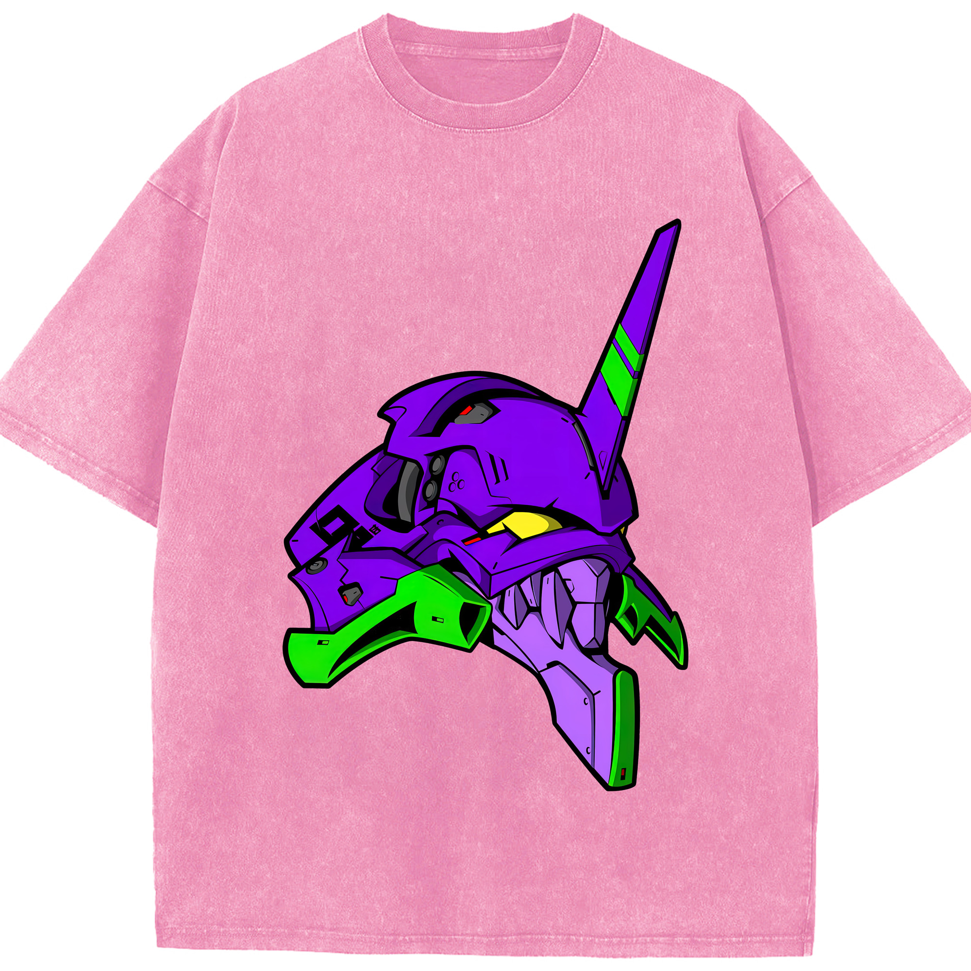 （画像用） EVA 新世紀エヴァンゲリオン 綿100% ヴィンテージ風 半袖Tシャツ（フロントプリント）